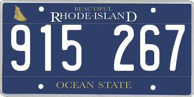 RI license plate 915267