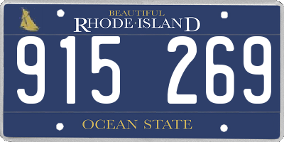 RI license plate 915269