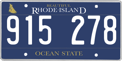 RI license plate 915278