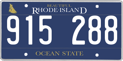 RI license plate 915288