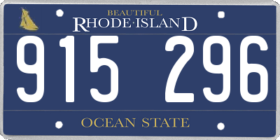 RI license plate 915296
