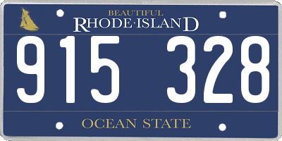RI license plate 915328