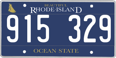 RI license plate 915329