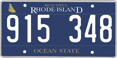 RI license plate 915348