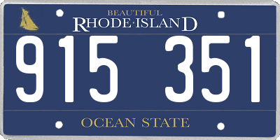 RI license plate 915351