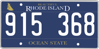 RI license plate 915368