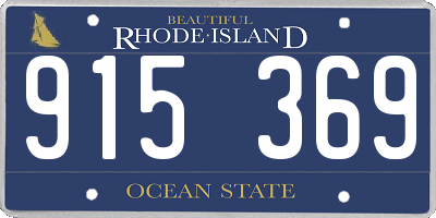 RI license plate 915369