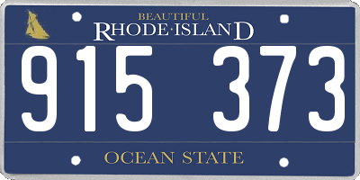 RI license plate 915373