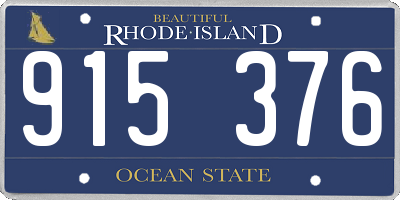 RI license plate 915376