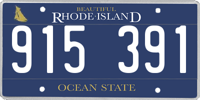 RI license plate 915391
