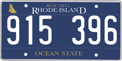 RI license plate 915396