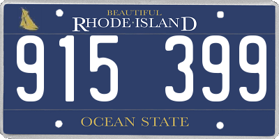RI license plate 915399
