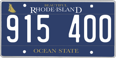 RI license plate 915400