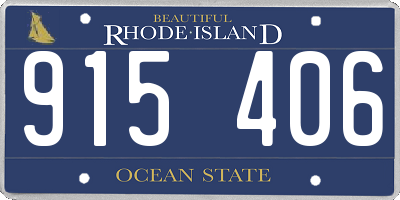 RI license plate 915406