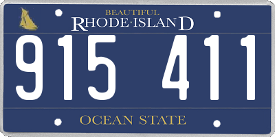 RI license plate 915411