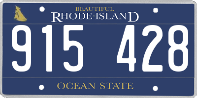 RI license plate 915428