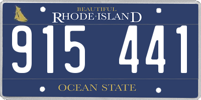 RI license plate 915441