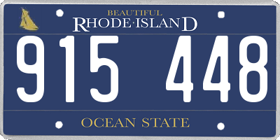 RI license plate 915448