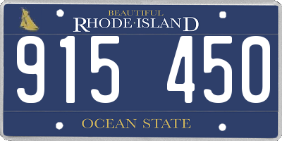 RI license plate 915450