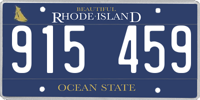 RI license plate 915459