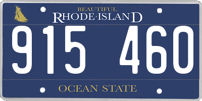 RI license plate 915460