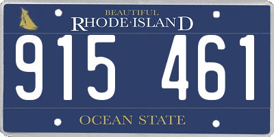 RI license plate 915461