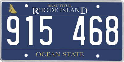 RI license plate 915468
