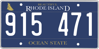 RI license plate 915471