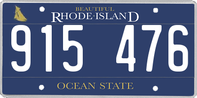 RI license plate 915476