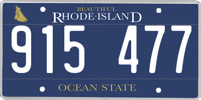 RI license plate 915477