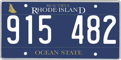 RI license plate 915482