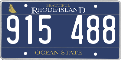 RI license plate 915488