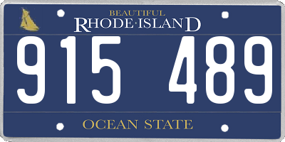 RI license plate 915489