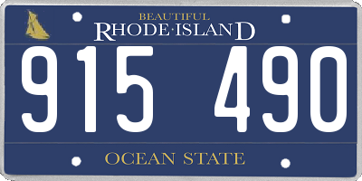RI license plate 915490