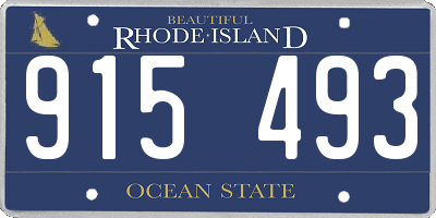 RI license plate 915493