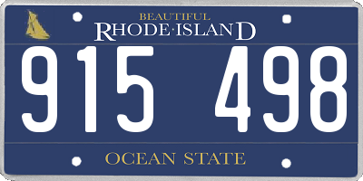 RI license plate 915498