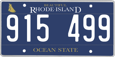 RI license plate 915499
