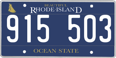 RI license plate 915503