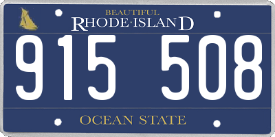 RI license plate 915508