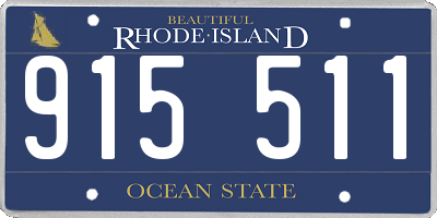RI license plate 915511