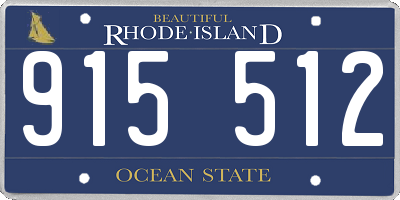 RI license plate 915512