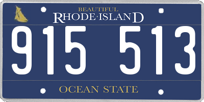 RI license plate 915513