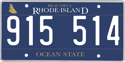 RI license plate 915514