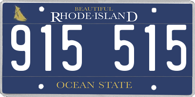 RI license plate 915515