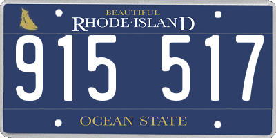 RI license plate 915517