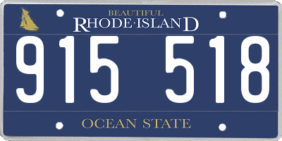 RI license plate 915518