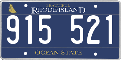 RI license plate 915521