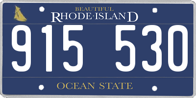 RI license plate 915530
