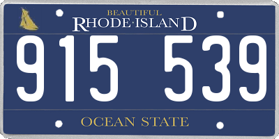 RI license plate 915539