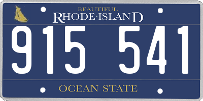 RI license plate 915541